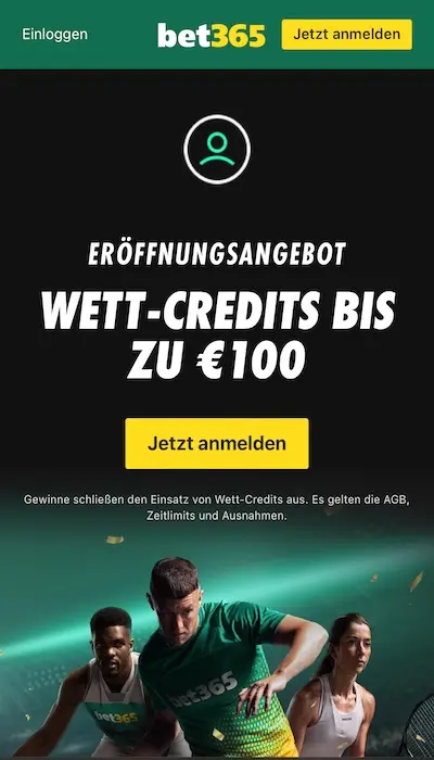 Eröffnungsangebot bet365