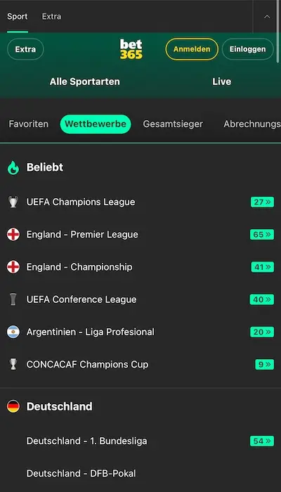 Bet365 Website