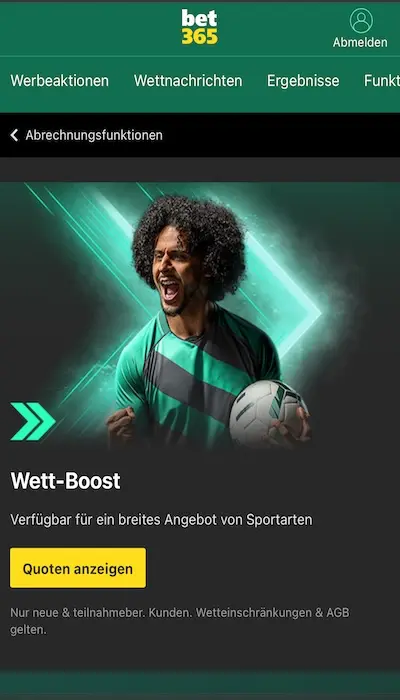 Bet365 - Wett Boost