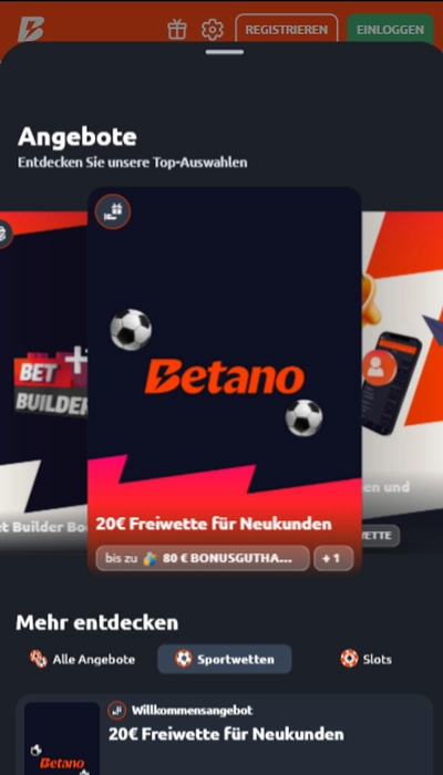 Betano Neukundenbonus