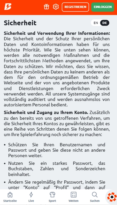 Betano Sicherheit