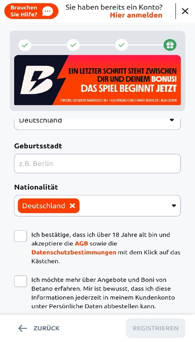 Betano Registrierung - Seite 4