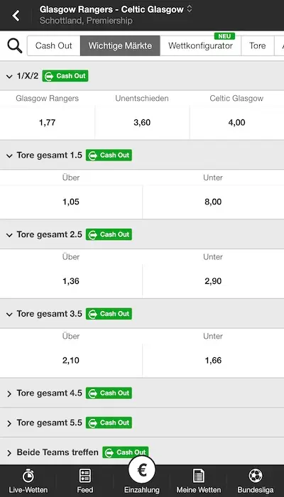 Betway Live Wetten