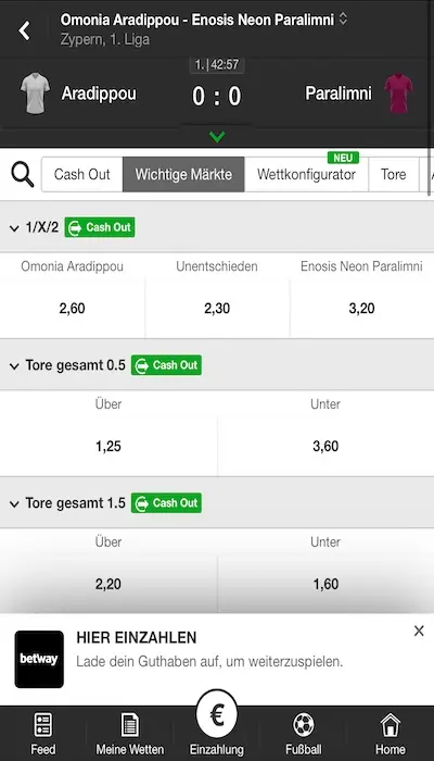Betway Live Wetten