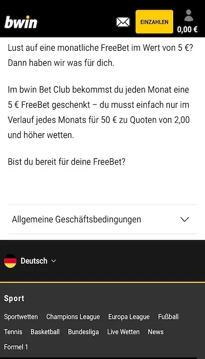 Bwin Promo Aktionen