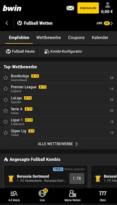 Bwin Website