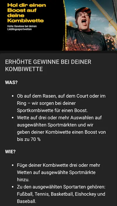 Bwin Kombi Boost