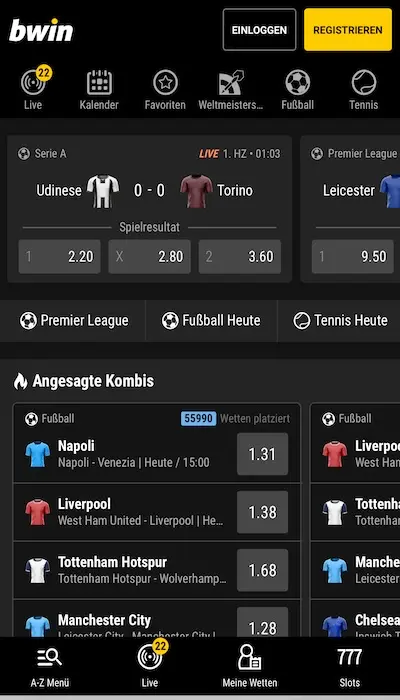 Bwin Registrierung