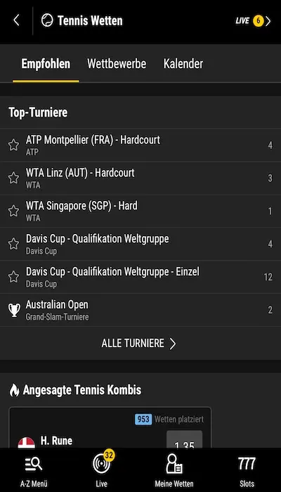 Bwin Wettkämpfe