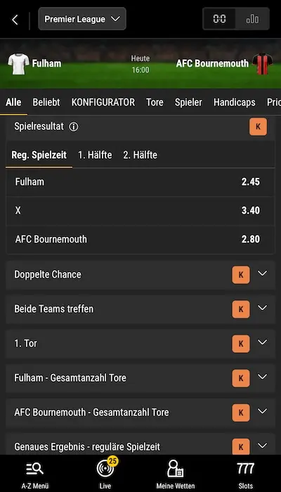 Bwin Quoten