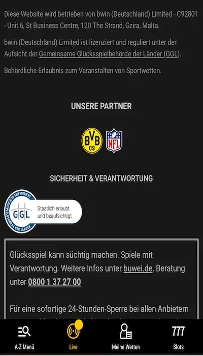 Bwin Sicherheit