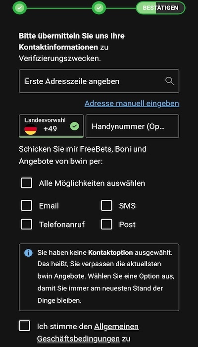 Bwin Registrierung - Seite 3