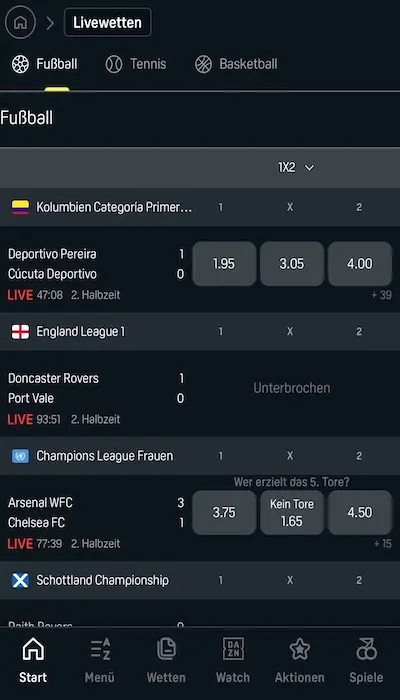 DAZN Bet Live