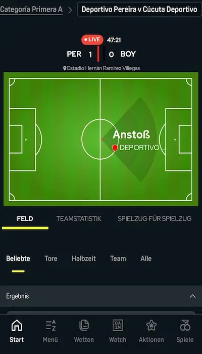 DAZN Bet Live