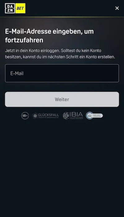 DAZN Bet Registrierung - Seite 1