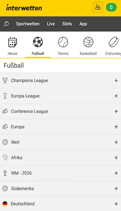 Interwetten Website