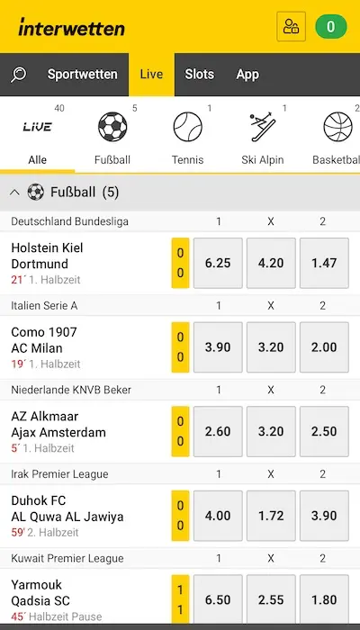Interwetten Liva Angebot