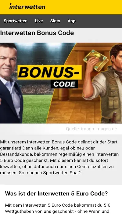 Interwetten Promo Aktionen 