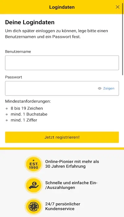 Interwetten Registrierung - Seite 4