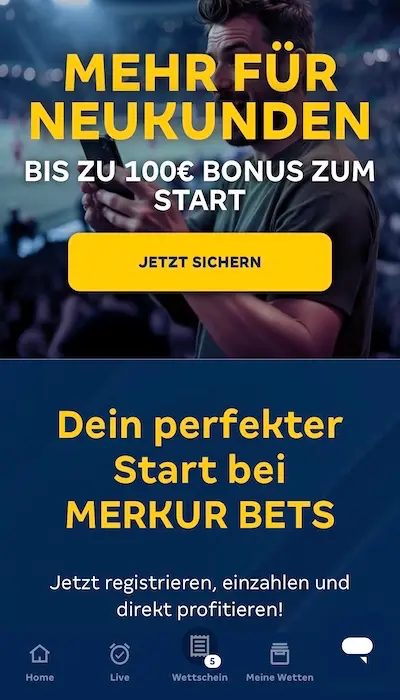 Merkur Bets Neukundenbonus