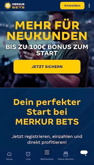 Merkur Bets Neukundenbonus