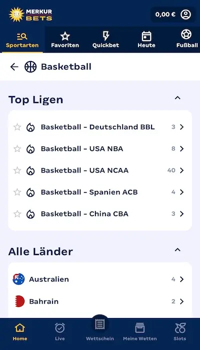 Merkur Bets Basketball