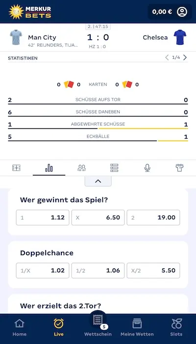 Merkur Bets Live Wetten