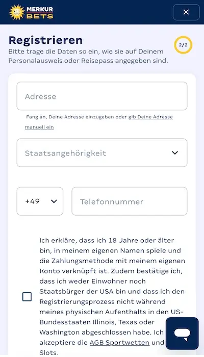 Merkur Bets Registrierung Seite 2