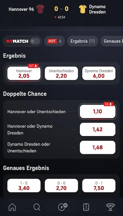 Winamax Livewetten