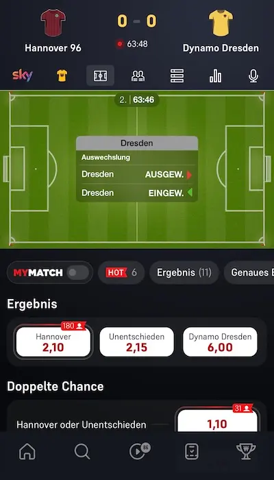 Winamax Livewetten