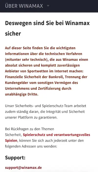 Winamax Seriösität