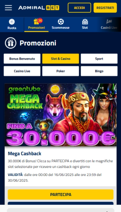 bonus slot Admiralbet
