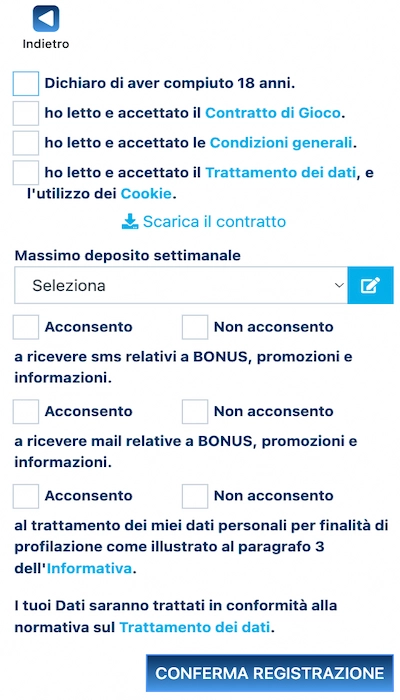 Iscrizione Betflag - Parte 5