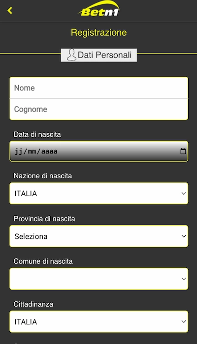Iscrizione Betn1 - Parte 1