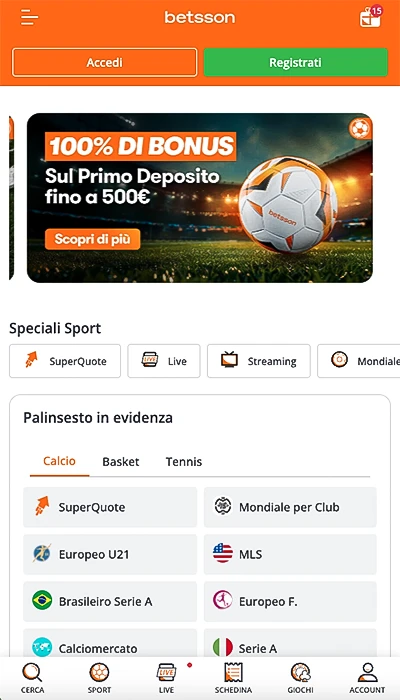 betsson sito