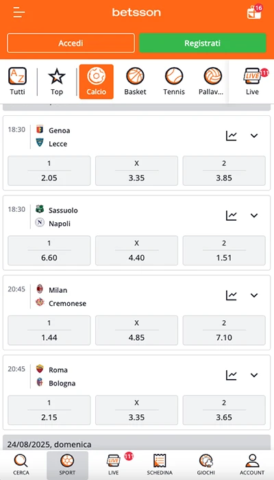 quote betsson