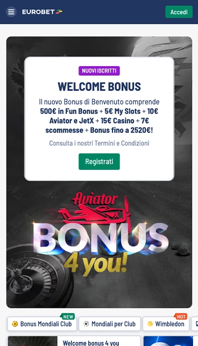 Eurobet bonus