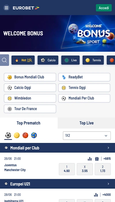 Eurobet scommesse sportive