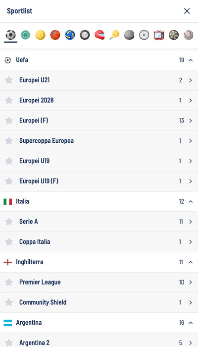 Eurobet palinsesto