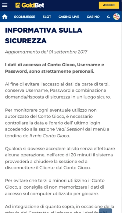 scommesse sportive goldbet