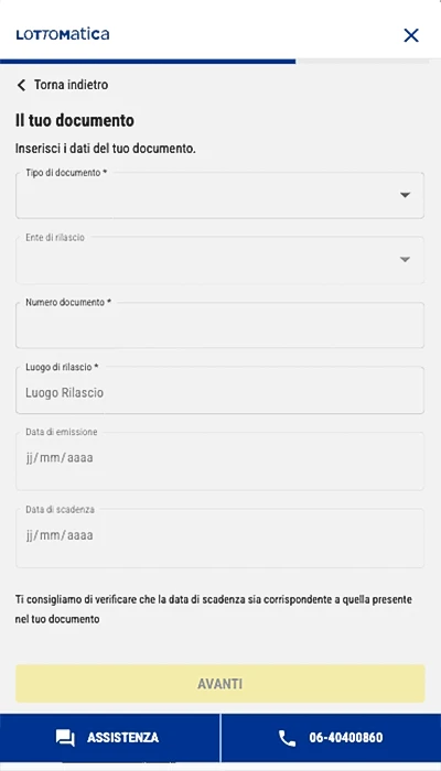 Lottomatica registrazione - Pagina 3