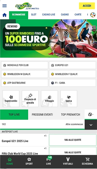 offerta scommesse Lottomatica