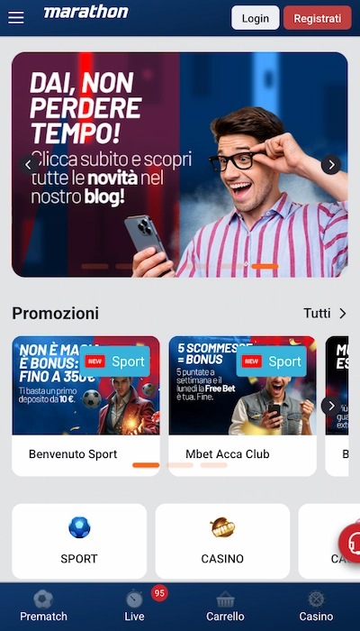 bonus scommesse Marathonbet