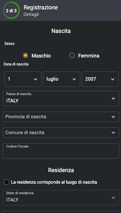 Iscrizione Planetwin - Parte 3