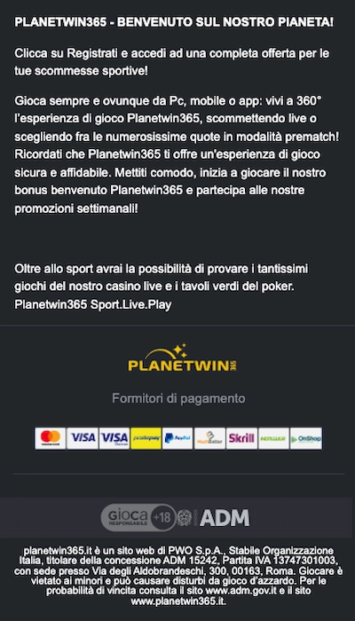 sicurezza planetwin365
