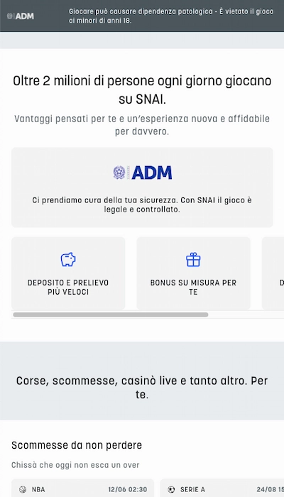 Snai sicurezza