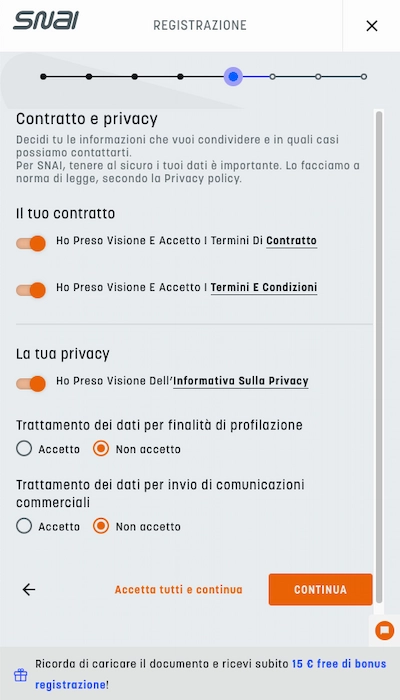 Snai registrazione - Pagina 4