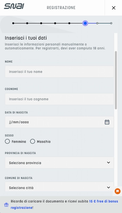 Snai registrazione - Pagina 5