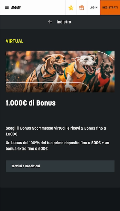 bonus snai virtual