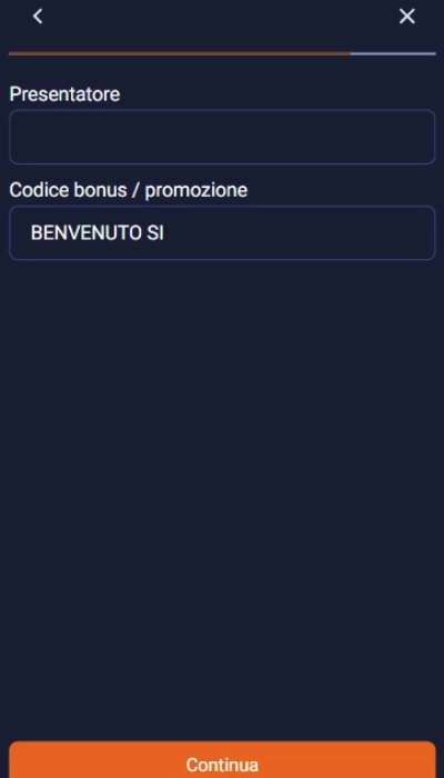 Iscrizione Sportitaliabet - Parte 4